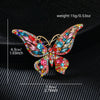 Multicolour Crystal Butterfly Brooches for Women Cute Animal Insect Zircon Pins Clothing Accessories Jewelry - Image 4