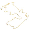 Silver CZ Station Chain Necklace Sparking Cubic Zirconia One Double Triple Multi Row Women Collar - Image 2