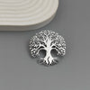 design hollow round tree of life stainless steel gold-plated brooch, and pin, men's suit badge - Image 4