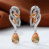 Female Blue Rainbow Stone Earring Silver Color Clip Earrings For Women Charm Crystal Zircon Wedding Jewelry - Image 16