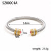 12 Month Birthstones Crystal Stainless Steel Gold Plated Jewelry Bracelets Bangles For Friend - Image 10