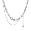 Y2K Star Zircon Pendant Necklace for Women Sweet Cool Girl Punk Heart Clavicle Chain Jewelry Party Gift - Image 3