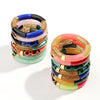 Chunky Acrylic Bead Stretch Bracelet in Multicolor Designs - Image 36