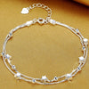 Silver Bracelet Geometric Cube Circle Punk Asymmetric Beaded For Woman Girl Jewelry Gift - Image 7