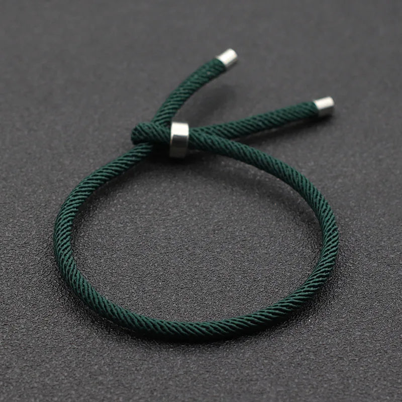 Minimalist Rope Bracelet For Women Men Unfading Ajustable Stainless Steel Braclet Outdoor Camping Braslet Couple Brazalete - Image 1