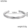 Stylish Stainless Steel Gold Plated Bamboo Link BanglesTrend Bracelet For Ladies Gents Romantic Celebration Present Chic Jewelry - Image 16