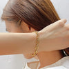 Stainless Steel Thick Round Gold Color Cuban Chain Necklace for Women Men Retro Hip Hop Punk Bangle Jewelry Colorfast - Image 6