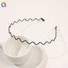 Metal Hair Band for Men Women Unisex Black Wavy Hair Head Hoop Band Sports Headband Hairband Hair Accessories Gifts - Image 9