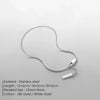 Europe And The United States Double Stacking Square Bracelet Men's Simple Unisex Paragraph Cuff Stainless Steel Accessor - Image 3