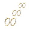 Stainless Steel Hoop Earrings Huggie Earrings Small Hoop Sliver Black Sleeper Earrings For Women Men - Image 11