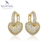 Copper Gold Color Heart Hoop Earrings for Women Simple Party Gifts - Image 9
