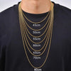 45/50/55/60/65/70/80cm Silver Gold Color Link Chain Classic Necklace for Men, Stainless Steel Daily Jewelry Gift - Image 2