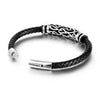 Selling Stainless Steel Bracelets for Men Europe and America Handwoven Leather Bangles Male Jewelry Gifts - Image 6