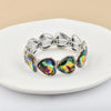crystal bracelet For Women colorful Geometric rhinestone square elastic thread red white pink bracelet boho style - Image 17