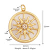 Shining Moon Star Sun Tellurion Celestial Compass Charm Pendant Gold Colour, Jewelry Necklace Bracelet Making Supply - Image 8