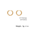 Stainless Steel Gold Color Drop Earrings Women Round Heart Flower Sun Totem Pendant Hoop Earrings Jewelry Gift - Image 24