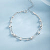Silver Round Beads Bracelets for Women Men Vintage Simple Adjuatable Chain Bracelets Party Wedding Jewelry - Image 11