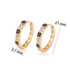 Gold Plated Zircon Hoop Earrings for Women Jewelry XP - Image 28
