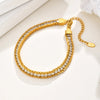 Stainless Steel White Zircon Women's Chain Anklets Minimalist Beach Holiday Dainty Anklet Jewelry Gift To Girls - Image 6