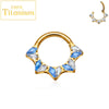 Titanium CZ Heart Daith Helix Tragus Earrings Hoop 16G Hinged Septum Clicker Nose Ring Piercing Jewelry - Image 11