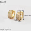 Water-drop Hollow Design Sparkling Zircon Circle Hoop Earrings For Women Female Bridal Wedding Ear Jewelry Gift - Image 2