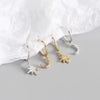 Cute Snowflower Christmas Earring Pave Cubic Zirconia Hoop Earrings for Women Christmas Jewelry - Image 1