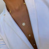 Sexy Star Charm Y Shape Long Necklace Pave Bling CZ For Women Lady Tiny Chain Wedding Necklace Gold Color Y Necklace - Image 5