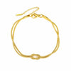 Love Knot Double Snake Chain Bracelet in Stainless Steel - Image 8