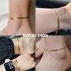 Snake Chain Anklet 3MM Stainless Steel Adjustable Chain Anklet Gifts for Women Beach Jewelry Accessories - Image 3