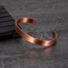Copper Bracelets for Women Men Unisex 9.5mm Wide Adjustable Open Cuff Bangles Female Resizable Jewelry Metal Soft - Image 2