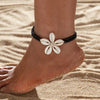Bohemian Style Rice Beads Anklets for Women Five Shell Flower Anklet Bracelect Party Beach Jewelry Collar Girls Feet Chain - Image 1