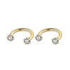 2Pcs 6/8/10mm Stainless Steel Zircon Piercings Earrings Horseshoe Ring Piercing Nose Ear Belly Rings Body Jewelry For Women/Men - Image 14