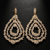 Stonefans Elegant Jewelry Exaggerated Layered Earrings Hanging Prom for Women 2024 New Show Oversize Rhinestone Earrings