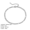Franco Link Chain Anklets For Men Women Hip Hop Rapper Stainless Steel Foot Jewelry Leg Chain Ankle Cuban Chains - Image 7