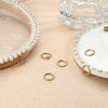 Clicker Hoop Body Jewelry with Slim Curved Profile in Gold-Tone or Silver-Tone - Image 6