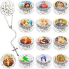 12 Pcs Catholic Rosaries Necklaces Wooden Beads Religious Rosary Gifts Holy Rosaries with Gift Boxes for Prayer Men Women - Image 6