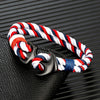 Anchor Bracelets Men Double strand Nautical Surfer Rope Bracelet Women Black Stainless Steel Sport Buckle - Image 3
