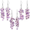 Bohemian Women Crystal Irregular Crushed Stone Grape Shape Tassel Hook Dangle Earrings Wedding Party Charm Jewelry - Image 5