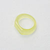 Multicolor 20 Pcs Acrylic 25x24MM Transparent Ring Geometric Ring Cute Girl Index Finger Ringn - Image 11
