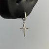 1pcs Shiny Zircon Cross Earrings for Women Stainless Steel Ear Bone Nail Ear Accessories - Image 10