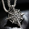 316L Stainless Steel Viking Rune Compass Pendant Chain Necklace For Men Jewelry Vintage Accessories - Image 5