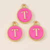10pcs Rose Red Color Cute Double Sided Mini Alphabet 26 Letters Charm Pendants for Name Jewelry Necklace Bracelet Earring - Image 14