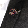 Vintage Mixed Fabric Rose Brooches Tassel Chain Men Suit Collar Brooch Broche Lapel Pin Brooches for Women Jewelry Accessories - Image 3