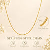 Round Snake Chain Necklace Thin 1mm Gold Plated Stainless Steel Multi Layer Summer Beach Choker 16-28 Inches - Image 7