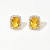 Hot Pink Crystal Clip Earrings For Women Jewelry Charm Geometric Shape Bridal Earrings Wedding Prom Jewelry Gifts - Image 10