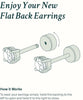 Gold Plated Silver Plated Cubic Zirconia Stud Flat Back Earrings for Women Piercing Jewelry Stud Earrings for Women - Image 6