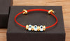 Adjustable Turkish Evil Eye Rope Bracelet in Multiple Colors - Image 25