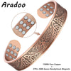 Aradoo Tree of Life Copper Bracelet for Men Women Magnetic Cuff Bangle Jewelry Gift - Image 9