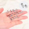 16G 316L Stainless Steel Labret Stud with Decorative Screw-Fit Top for Cartilage Piercings - Image 41