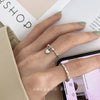 Pleated Open Heart Ring with Sculptural Band - Image 10